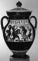 AMPHORA, BELLY, TYPE A (ATHENIAN, BLACK-FIGURE)