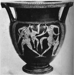KRATER, COLUMN (ATHENIAN, RED-FIGURE)