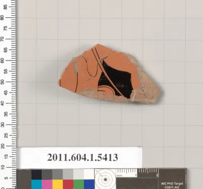 Terracotta fragment of a kylix (drinking cup)