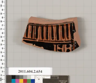 Terracotta fragment of a column-krater (bowl for mixing wine and water)