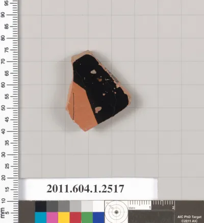 Terracotta fragment of a kylix (drinking cup)