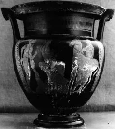 KRATER, COLUMN (ATHENIAN, RED-FIGURE)