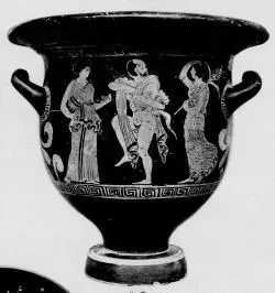 KRATER, BELL (SOUTH ITALIAN, APULIAN, RED-FIGURE)
