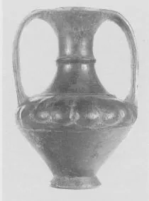 AMPHORA, BELLY (ETRUSCAN, BUCCHERO)
