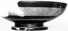 CUP, STEMLESS (ATHENIAN, BLACK-FIGURE)