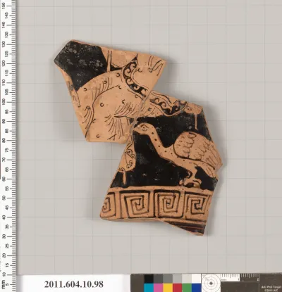 Terracotta fragment of a closed shape