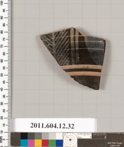 Terracotta fragment of a skyphos (deep drinking cup)?