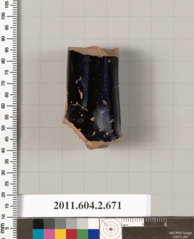 Terracotta fragment of a column-krater (bowl for mixing wine and water)