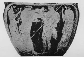 KRATER, COLUMN (ATHENIAN, RED-FIGURE)