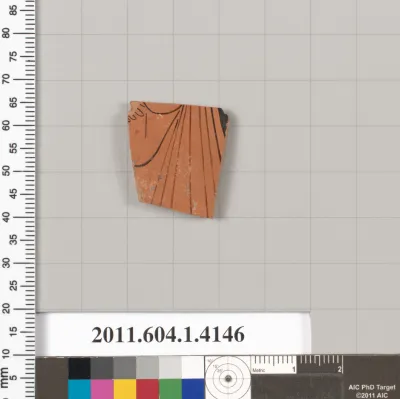 Terracotta fragment of a kylix (drinking cup)