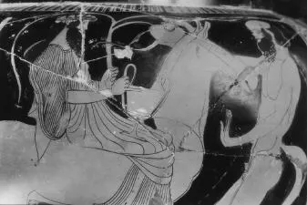 KRATER, COLUMN (ATHENIAN, RED-FIGURE)