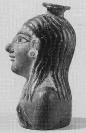 FIGURE VASE, ALABASTRON (EAST GREEK)