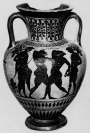 AMPHORA, NECK (ATHENIAN, BLACK-FIGURE)