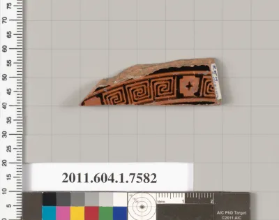 Terracotta fragment of a kylix (drinking cup)