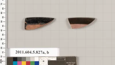Terracotta rim fragments of kylikes (drinking cups)