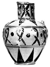 AMPHORA, NECK (AEGINETAN, BLACK-FIGURE)