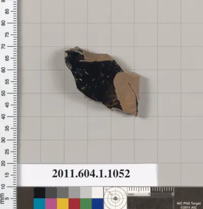 Terracotta fragment of a kylix (drinking cup)