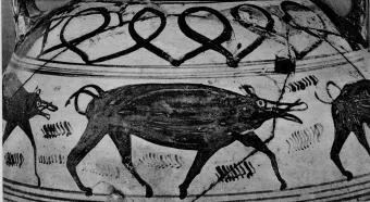 AMPHORA, BELLY (PROTOATTIC, OUTLINE)