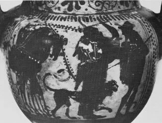 AMPHORA, NECK (ATHENIAN, BLACK-FIGURE)
