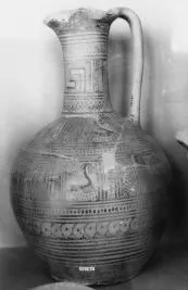 OINOCHOE (ATHENIAN GEOMETRIC, SILHOUETTE)