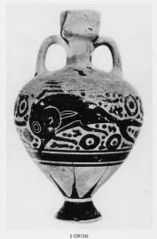 AMPHORISKOS (CORINTHIAN, BLACK-FIGURE)
