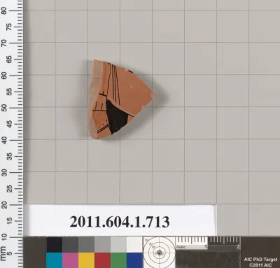 Terracotta fragment of a kylix (drinking cup)