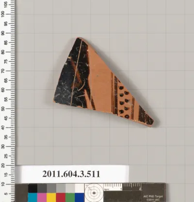 Terracotta fragment of a column-krater (bowl for mixing wine and water)