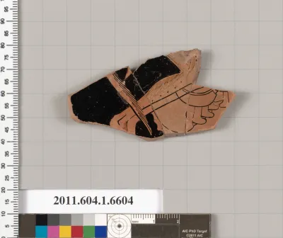 Terracotta fragment of a kylix (drinking cup)