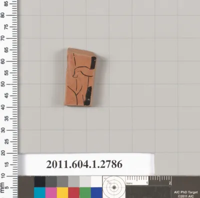 Terracotta fragment of a kylix (drinking cup)