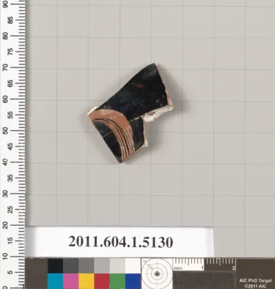 Terracotta fragment of a kylix (drinking cup)