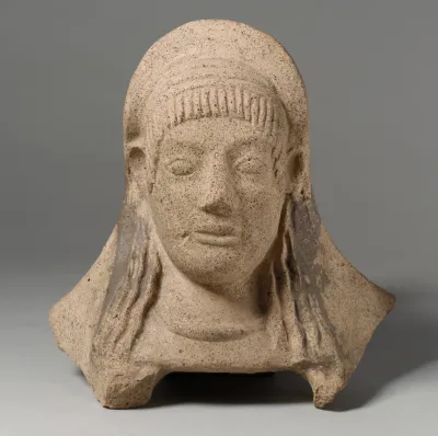 Terracotta protome of a woman