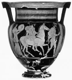 KRATER, COLUMN (ATHENIAN, RED-FIGURE)
