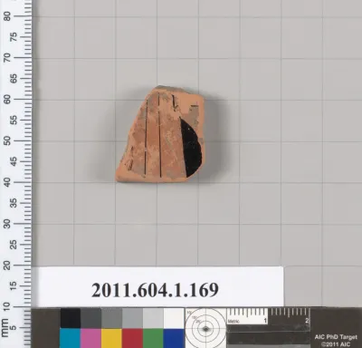 Terracotta fragment of a kylix (drinking cup)