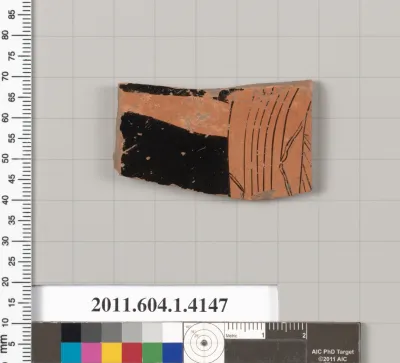 Terracotta fragment of a kylix (drinking cup)