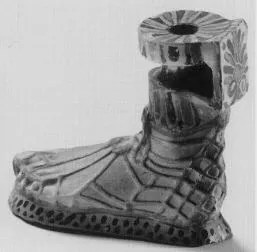 FIGURE VASE, ALABASTRON (EAST GREEK)