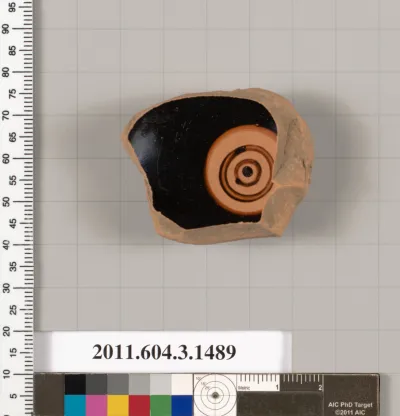 Terracotta fragment of a skyphos (deep drinking cup)