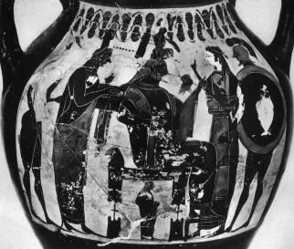 AMPHORA, BELLY, TYPE B (ATHENIAN, BLACK-FIGURE)