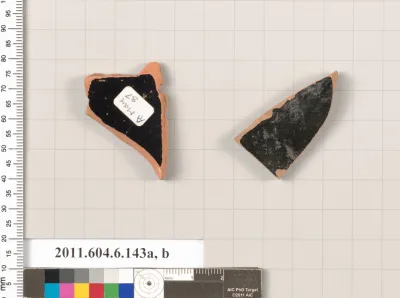 Terracotta fragments of open shapes