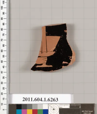 Terracotta fragment of a kylix (drinking cup)