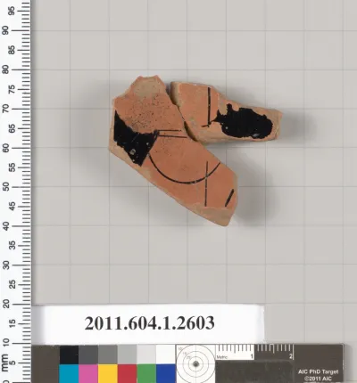 Terracotta fragment of a kylix (drinking cup)