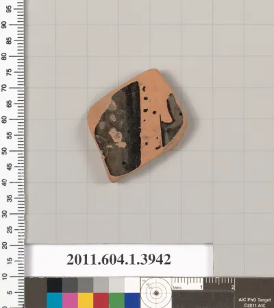 Terracotta fragment of a kylix (drinking cup)