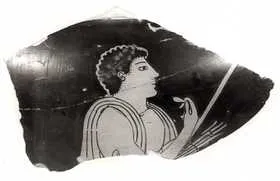KRATER, COLUMN, FRAGMENT (ATHENIAN, RED-FIGURE)