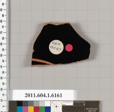 Terracotta fragment of a kylix (drinking cup)