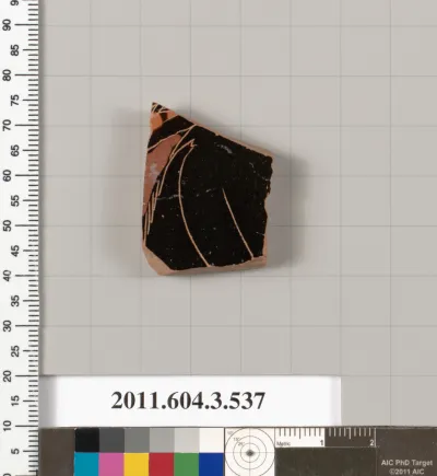 Terracotta fragment of a column-krater (bowl for mixing wine and water)