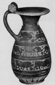 OLPE (ETRUSCO-CORINTHIAN, BLACK-FIGURE)