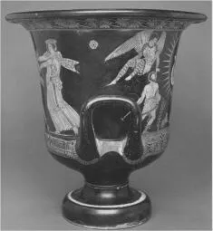 KRATER, CALYX (SOUTH ITALIAN, LUCANIAN, RED-FIGURE)