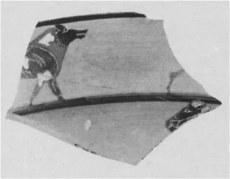 CUP, SIANA, FRAGMENT (ATHENIAN, BLACK-FIGURE)