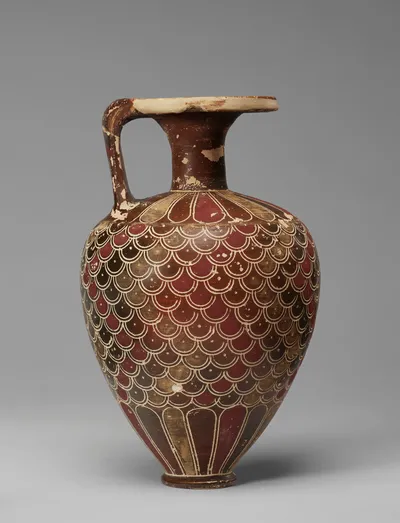 Late Proto-Corinthian Piriform Aryballos