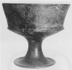 CHALICE (ETRUSCAN, BUCCHERO)