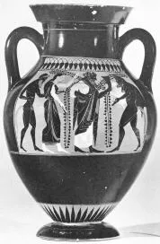 AMPHORA, BELLY, TYPE B (ATHENIAN, BLACK-FIGURE)